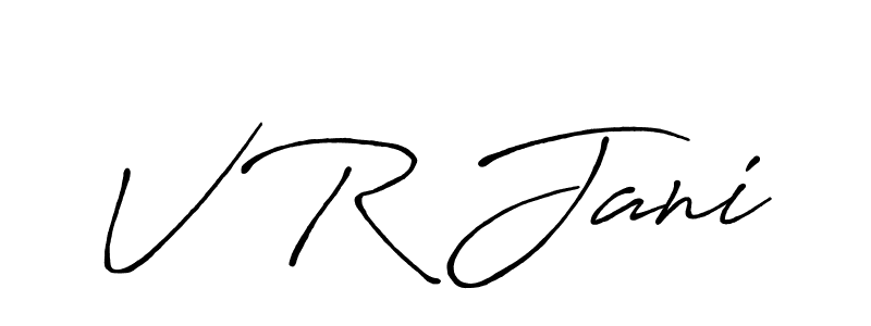 It looks lik you need a new signature style for name V R Jani. Design unique handwritten (Antro_Vectra_Bolder) signature with our free signature maker in just a few clicks. V R Jani signature style 7 images and pictures png