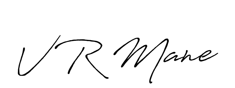 How to make V R Mane signature? Antro_Vectra_Bolder is a professional autograph style. Create handwritten signature for V R Mane name. V R Mane signature style 7 images and pictures png