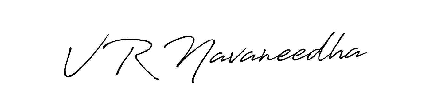 You should practise on your own different ways (Antro_Vectra_Bolder) to write your name (V R Navaneedha) in signature. don't let someone else do it for you. V R Navaneedha signature style 7 images and pictures png