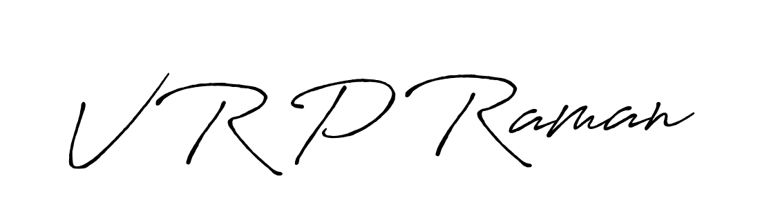 Design your own signature with our free online signature maker. With this signature software, you can create a handwritten (Antro_Vectra_Bolder) signature for name V R P Raman. V R P Raman signature style 7 images and pictures png