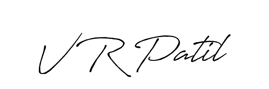 Also You can easily find your signature by using the search form. We will create V R Patil name handwritten signature images for you free of cost using Antro_Vectra_Bolder sign style. V R Patil signature style 7 images and pictures png