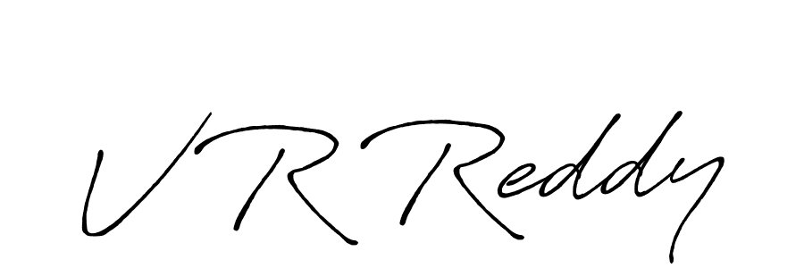 Create a beautiful signature design for name V R Reddy. With this signature (Antro_Vectra_Bolder) fonts, you can make a handwritten signature for free. V R Reddy signature style 7 images and pictures png