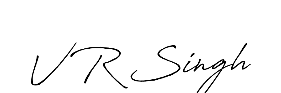 You should practise on your own different ways (Antro_Vectra_Bolder) to write your name (V R Singh) in signature. don't let someone else do it for you. V R Singh signature style 7 images and pictures png
