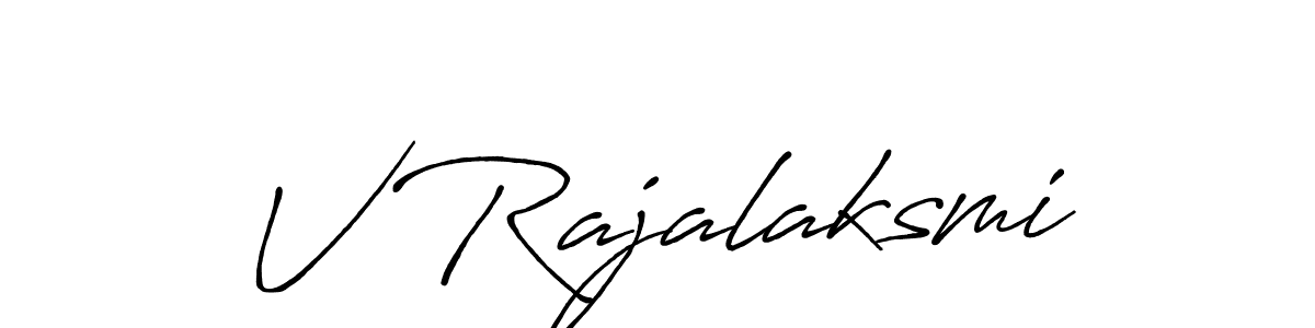 Also we have V Rajalaksmi name is the best signature style. Create professional handwritten signature collection using Antro_Vectra_Bolder autograph style. V Rajalaksmi signature style 7 images and pictures png