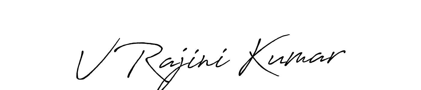 Make a beautiful signature design for name V Rajini Kumar. Use this online signature maker to create a handwritten signature for free. V Rajini Kumar signature style 7 images and pictures png