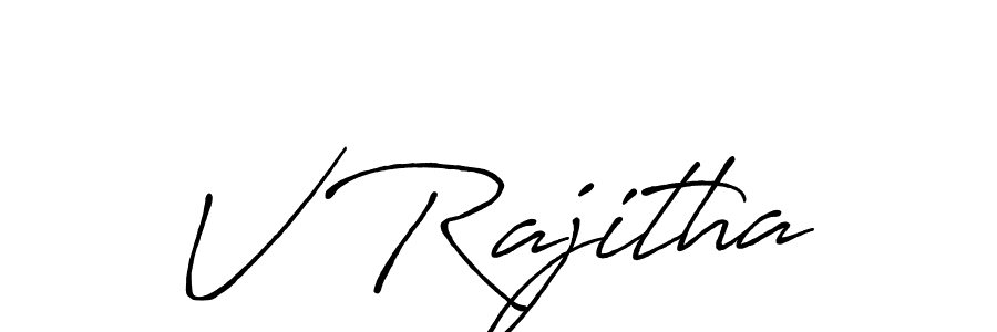 How to Draw V Rajitha signature style? Antro_Vectra_Bolder is a latest design signature styles for name V Rajitha. V Rajitha signature style 7 images and pictures png