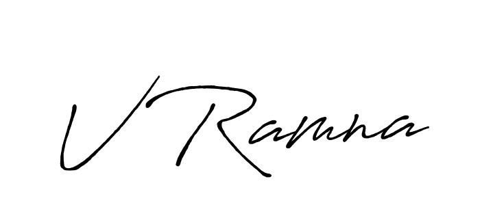 Make a short V Ramna signature style. Manage your documents anywhere anytime using Antro_Vectra_Bolder. Create and add eSignatures, submit forms, share and send files easily. V Ramna signature style 7 images and pictures png