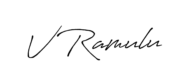Make a short V Ramulu signature style. Manage your documents anywhere anytime using Antro_Vectra_Bolder. Create and add eSignatures, submit forms, share and send files easily. V Ramulu signature style 7 images and pictures png