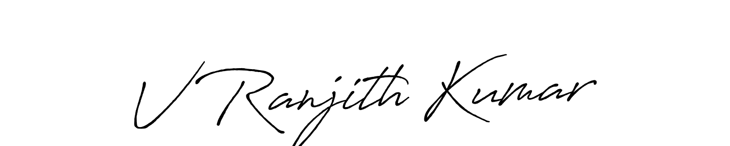 Here are the top 10 professional signature styles for the name V Ranjith Kumar. These are the best autograph styles you can use for your name. V Ranjith Kumar signature style 7 images and pictures png
