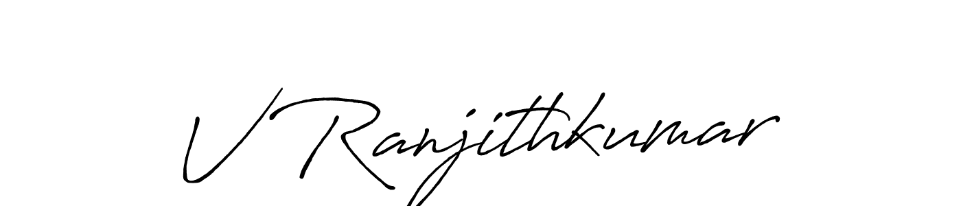 How to Draw V Ranjithkumar signature style? Antro_Vectra_Bolder is a latest design signature styles for name V Ranjithkumar. V Ranjithkumar signature style 7 images and pictures png