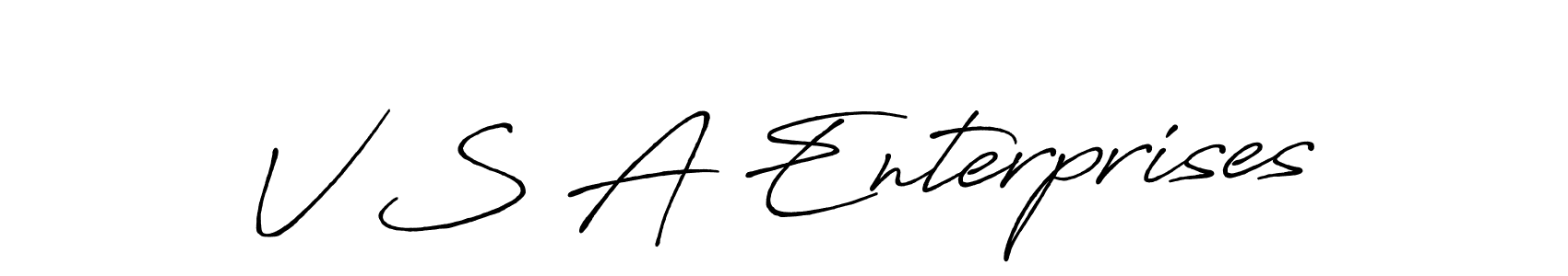 Similarly Antro_Vectra_Bolder is the best handwritten signature design. Signature creator online .You can use it as an online autograph creator for name V S A Enterprises. V S A Enterprises signature style 7 images and pictures png