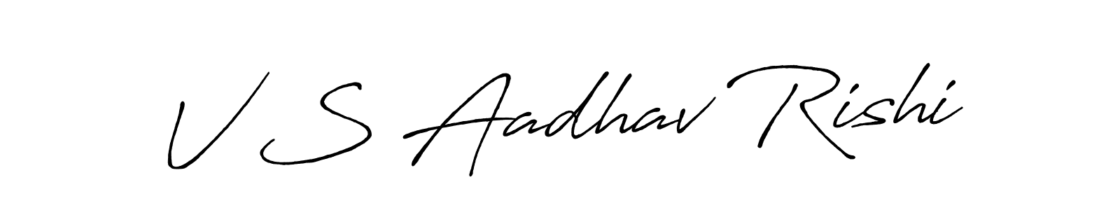 How to Draw V S Aadhav Rishi signature style? Antro_Vectra_Bolder is a latest design signature styles for name V S Aadhav Rishi. V S Aadhav Rishi signature style 7 images and pictures png