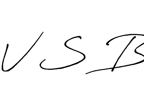 How to make V S B signature? Antro_Vectra_Bolder is a professional autograph style. Create handwritten signature for V S B name. V S B signature style 7 images and pictures png