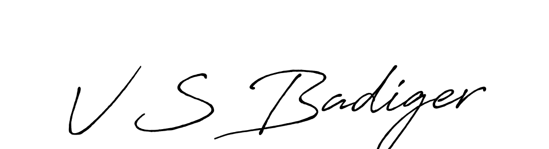 Make a beautiful signature design for name V S Badiger. Use this online signature maker to create a handwritten signature for free. V S Badiger signature style 7 images and pictures png