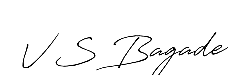 Similarly Antro_Vectra_Bolder is the best handwritten signature design. Signature creator online .You can use it as an online autograph creator for name V S Bagade. V S Bagade signature style 7 images and pictures png