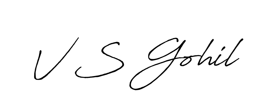 It looks lik you need a new signature style for name V S Gohil. Design unique handwritten (Antro_Vectra_Bolder) signature with our free signature maker in just a few clicks. V S Gohil signature style 7 images and pictures png