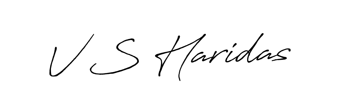 You should practise on your own different ways (Antro_Vectra_Bolder) to write your name (V S Haridas) in signature. don't let someone else do it for you. V S Haridas signature style 7 images and pictures png