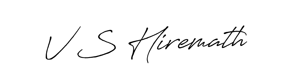 How to make V S Hiremath signature? Antro_Vectra_Bolder is a professional autograph style. Create handwritten signature for V S Hiremath name. V S Hiremath signature style 7 images and pictures png