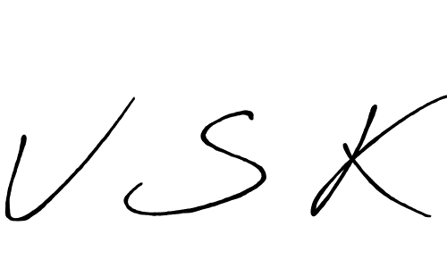 You should practise on your own different ways (Antro_Vectra_Bolder) to write your name (V S K) in signature. don't let someone else do it for you. V S K signature style 7 images and pictures png