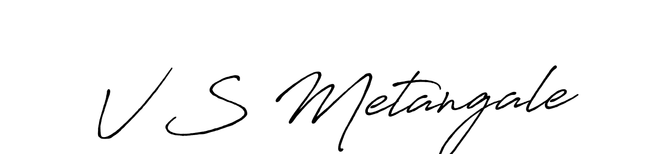 Make a beautiful signature design for name V S Metangale. Use this online signature maker to create a handwritten signature for free. V S Metangale signature style 7 images and pictures png