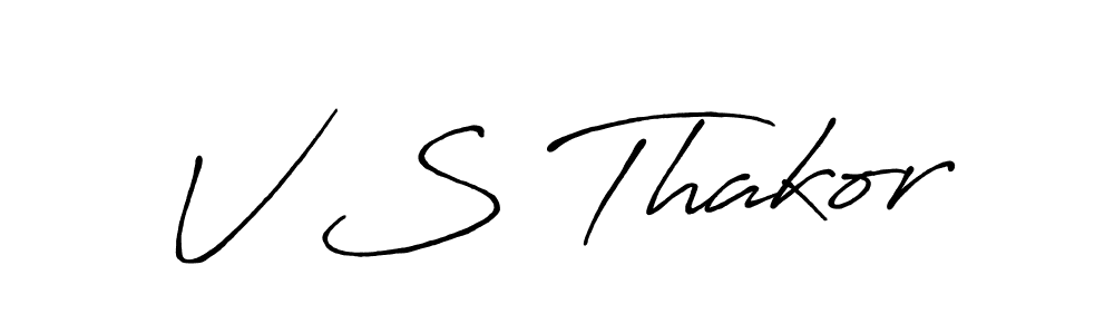 It looks lik you need a new signature style for name V S Thakor. Design unique handwritten (Antro_Vectra_Bolder) signature with our free signature maker in just a few clicks. V S Thakor signature style 7 images and pictures png