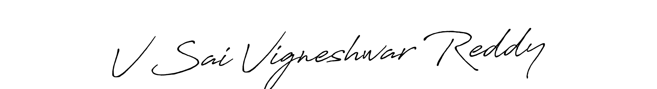 You can use this online signature creator to create a handwritten signature for the name V Sai Vigneshwar Reddy. This is the best online autograph maker. V Sai Vigneshwar Reddy signature style 7 images and pictures png