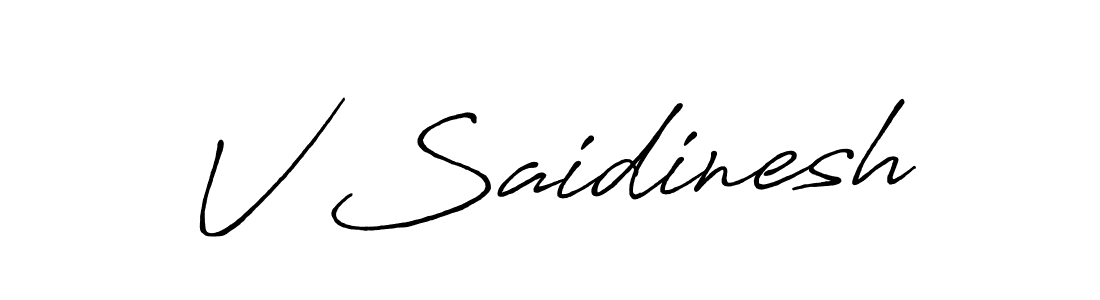 You can use this online signature creator to create a handwritten signature for the name V Saidinesh. This is the best online autograph maker. V Saidinesh signature style 7 images and pictures png