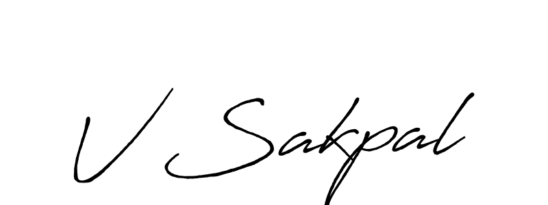 Antro_Vectra_Bolder is a professional signature style that is perfect for those who want to add a touch of class to their signature. It is also a great choice for those who want to make their signature more unique. Get V Sakpal name to fancy signature for free. V Sakpal signature style 7 images and pictures png