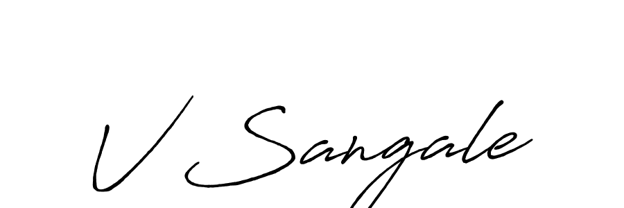 Make a short V Sangale signature style. Manage your documents anywhere anytime using Antro_Vectra_Bolder. Create and add eSignatures, submit forms, share and send files easily. V Sangale signature style 7 images and pictures png