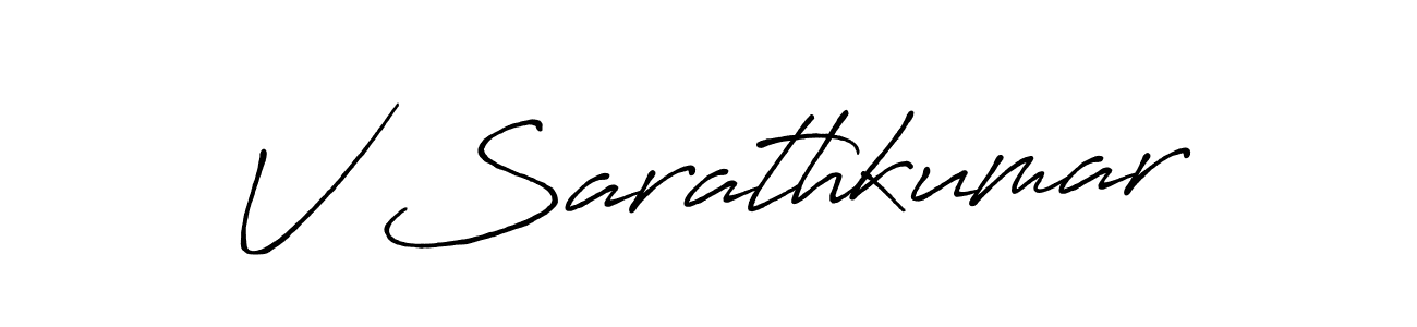 Design your own signature with our free online signature maker. With this signature software, you can create a handwritten (Antro_Vectra_Bolder) signature for name V Sarathkumar. V Sarathkumar signature style 7 images and pictures png