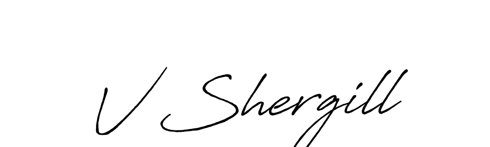 Once you've used our free online signature maker to create your best signature Antro_Vectra_Bolder style, it's time to enjoy all of the benefits that V Shergill name signing documents. V Shergill signature style 7 images and pictures png