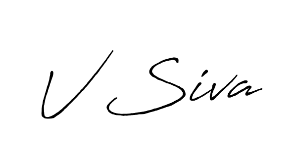 Similarly Antro_Vectra_Bolder is the best handwritten signature design. Signature creator online .You can use it as an online autograph creator for name V Siva. V Siva signature style 7 images and pictures png