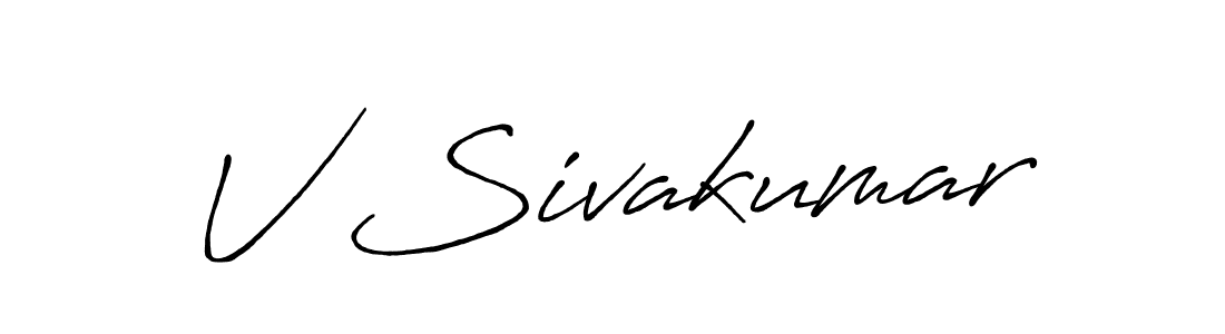 Make a short V Sivakumar signature style. Manage your documents anywhere anytime using Antro_Vectra_Bolder. Create and add eSignatures, submit forms, share and send files easily. V Sivakumar signature style 7 images and pictures png