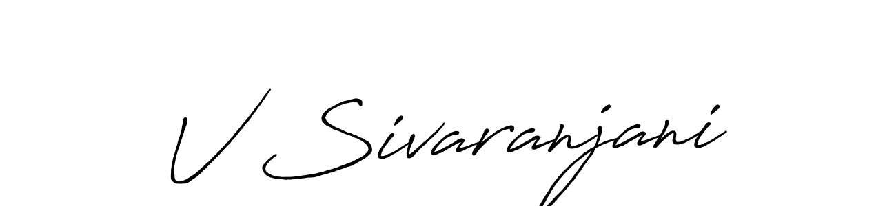 V Sivaranjani stylish signature style. Best Handwritten Sign (Antro_Vectra_Bolder) for my name. Handwritten Signature Collection Ideas for my name V Sivaranjani. V Sivaranjani signature style 7 images and pictures png