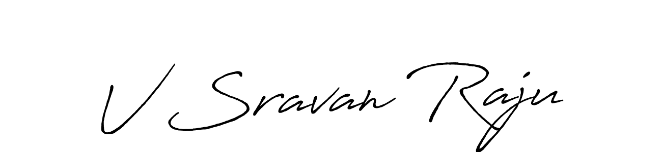 It looks lik you need a new signature style for name V Sravan Raju. Design unique handwritten (Antro_Vectra_Bolder) signature with our free signature maker in just a few clicks. V Sravan Raju signature style 7 images and pictures png