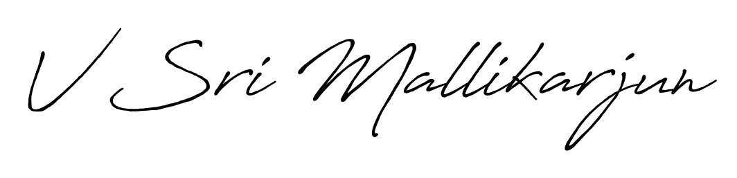 Design your own signature with our free online signature maker. With this signature software, you can create a handwritten (Antro_Vectra_Bolder) signature for name V Sri Mallikarjun. V Sri Mallikarjun signature style 7 images and pictures png