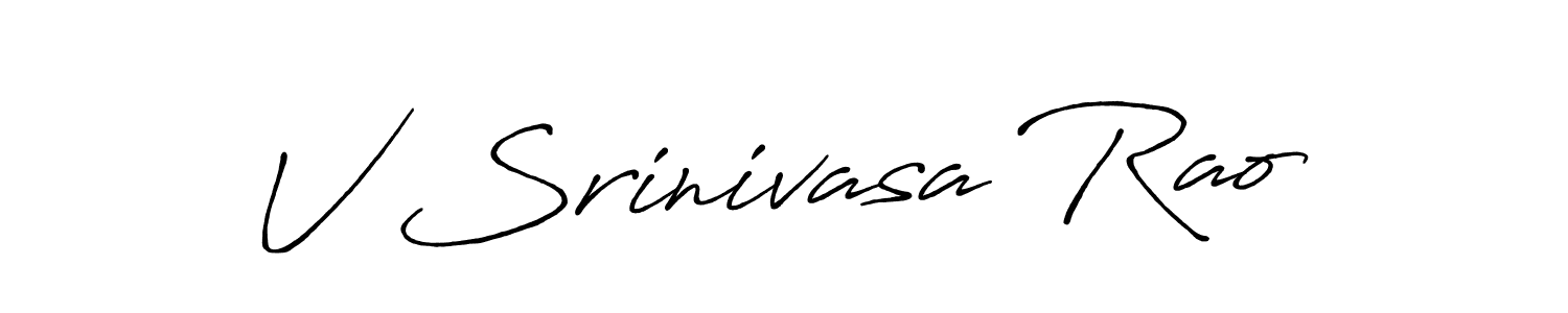 How to make V Srinivasa Rao signature? Antro_Vectra_Bolder is a professional autograph style. Create handwritten signature for V Srinivasa Rao name. V Srinivasa Rao signature style 7 images and pictures png