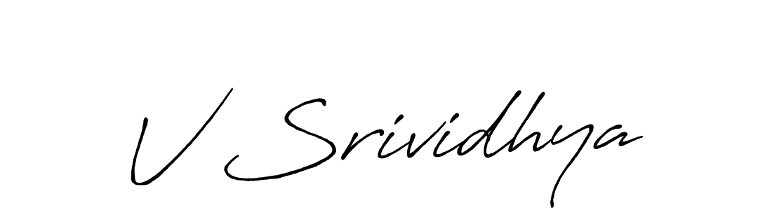 It looks lik you need a new signature style for name V Srividhya. Design unique handwritten (Antro_Vectra_Bolder) signature with our free signature maker in just a few clicks. V Srividhya signature style 7 images and pictures png