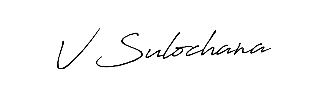 Antro_Vectra_Bolder is a professional signature style that is perfect for those who want to add a touch of class to their signature. It is also a great choice for those who want to make their signature more unique. Get V Sulochana name to fancy signature for free. V Sulochana signature style 7 images and pictures png