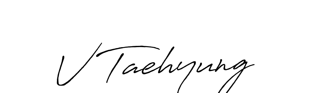 How to make V Taehyung name signature. Use Antro_Vectra_Bolder style for creating short signs online. This is the latest handwritten sign. V Taehyung signature style 7 images and pictures png