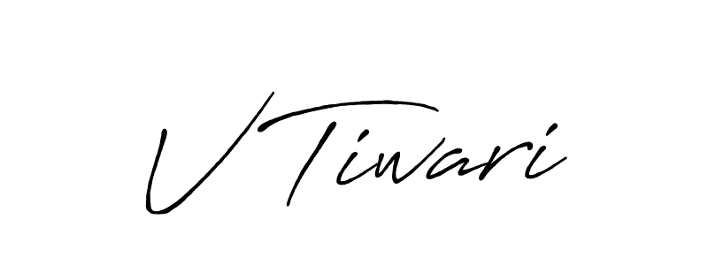 Similarly Antro_Vectra_Bolder is the best handwritten signature design. Signature creator online .You can use it as an online autograph creator for name V Tiwari. V Tiwari signature style 7 images and pictures png