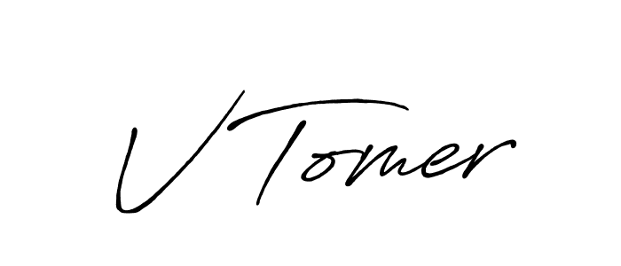 Once you've used our free online signature maker to create your best signature Antro_Vectra_Bolder style, it's time to enjoy all of the benefits that V Tomer name signing documents. V Tomer signature style 7 images and pictures png
