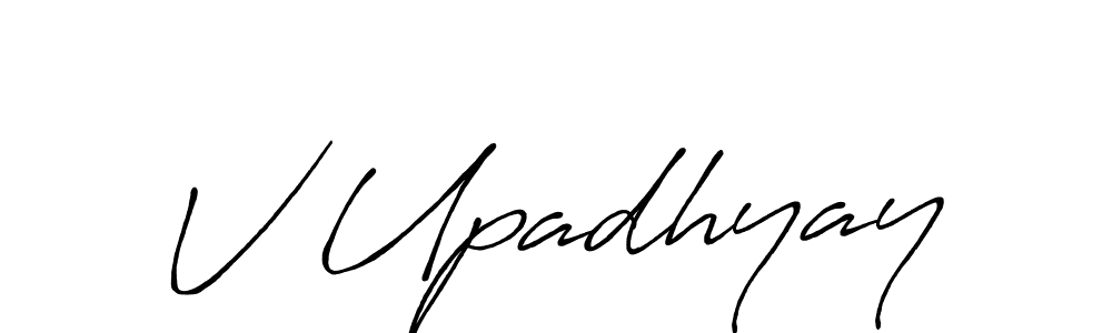 This is the best signature style for the V Upadhyay name. Also you like these signature font (Antro_Vectra_Bolder). Mix name signature. V Upadhyay signature style 7 images and pictures png