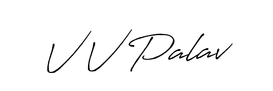 if you are searching for the best signature style for your name V V Palav. so please give up your signature search. here we have designed multiple signature styles  using Antro_Vectra_Bolder. V V Palav signature style 7 images and pictures png