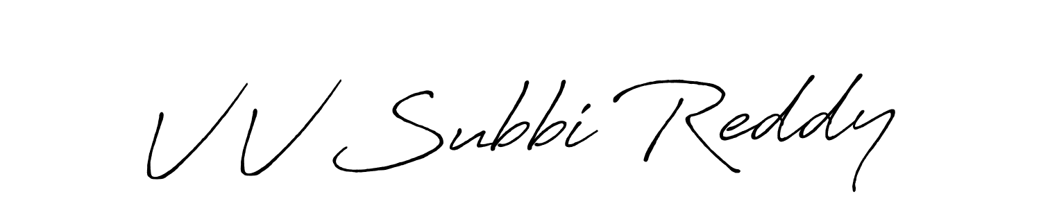 Similarly Antro_Vectra_Bolder is the best handwritten signature design. Signature creator online .You can use it as an online autograph creator for name V V Subbi Reddy. V V Subbi Reddy signature style 7 images and pictures png