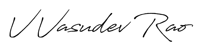 See photos of V Vasudev Rao official signature. Check more albums & portfolios. Read reviews & check more about Antro_Vectra_Bolder font. V Vasudev Rao signature style 7 images and pictures png