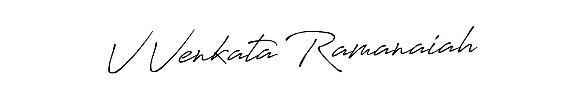 Also You can easily find your signature by using the search form. We will create V Venkata Ramanaiah name handwritten signature images for you free of cost using Antro_Vectra_Bolder sign style. V Venkata Ramanaiah signature style 7 images and pictures png