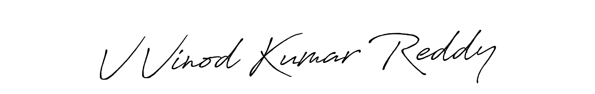 How to Draw V Vinod Kumar Reddy signature style? Antro_Vectra_Bolder is a latest design signature styles for name V Vinod Kumar Reddy. V Vinod Kumar Reddy signature style 7 images and pictures png