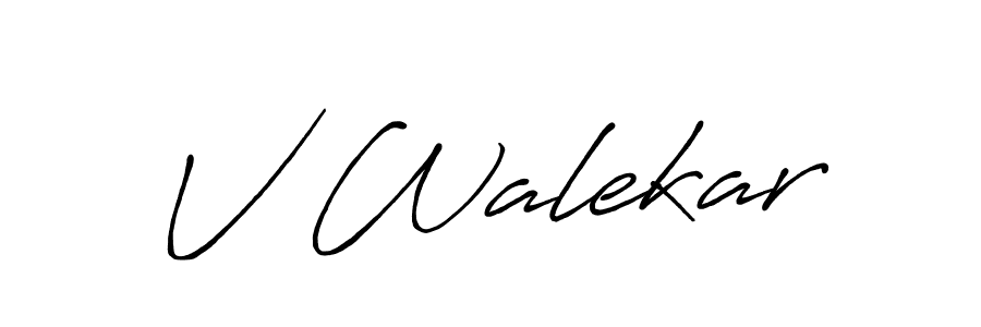 How to Draw V Walekar signature style? Antro_Vectra_Bolder is a latest design signature styles for name V Walekar. V Walekar signature style 7 images and pictures png