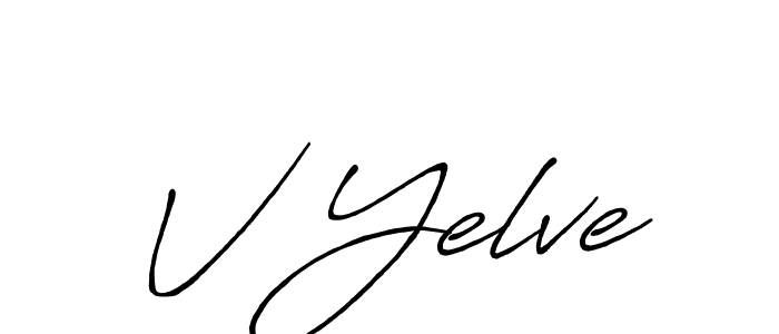 Use a signature maker to create a handwritten signature online. With this signature software, you can design (Antro_Vectra_Bolder) your own signature for name V Yelve. V Yelve signature style 7 images and pictures png